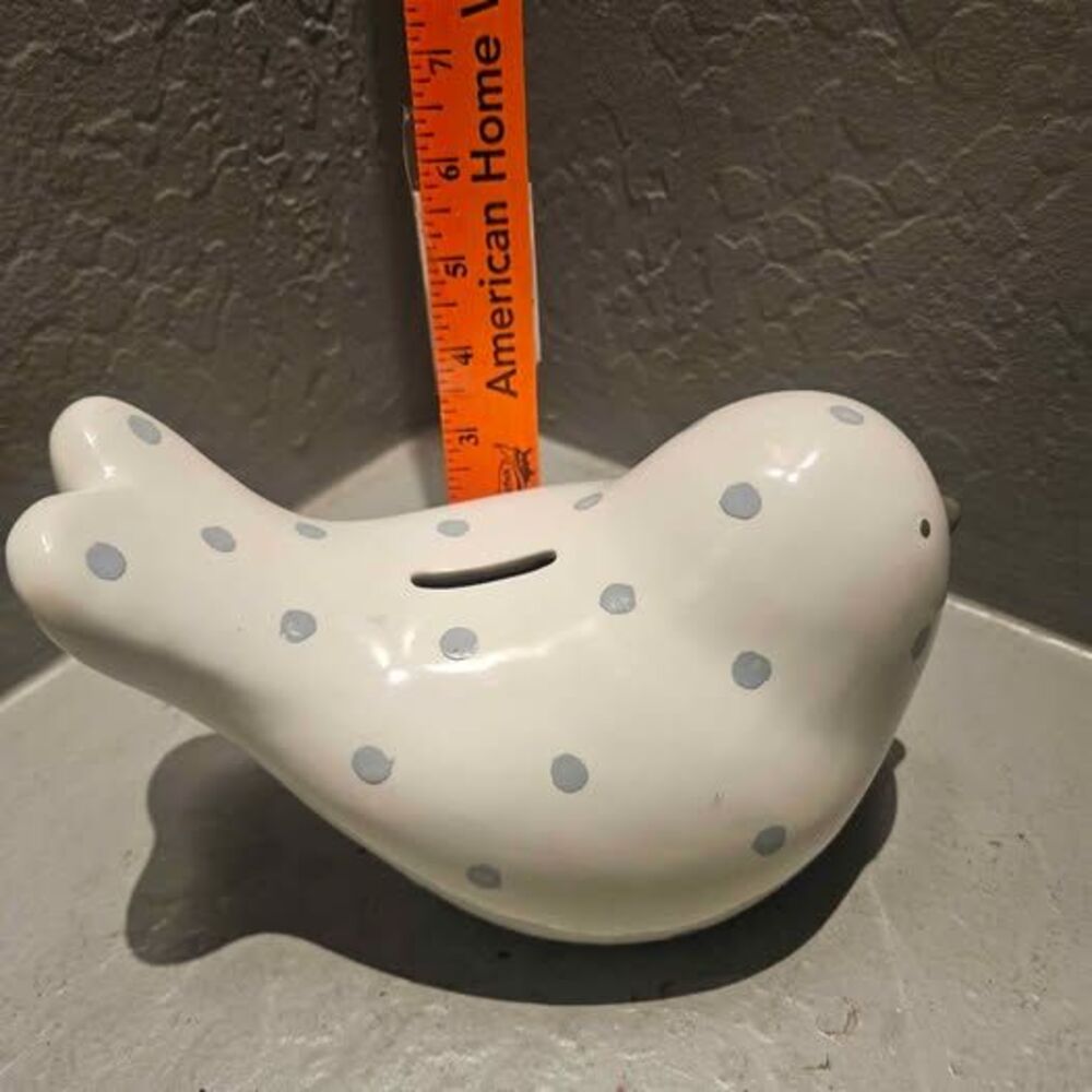 Ceramic Dove Coin Bank Piggy Bank Child to Cherish Bank 8.5" x 6"